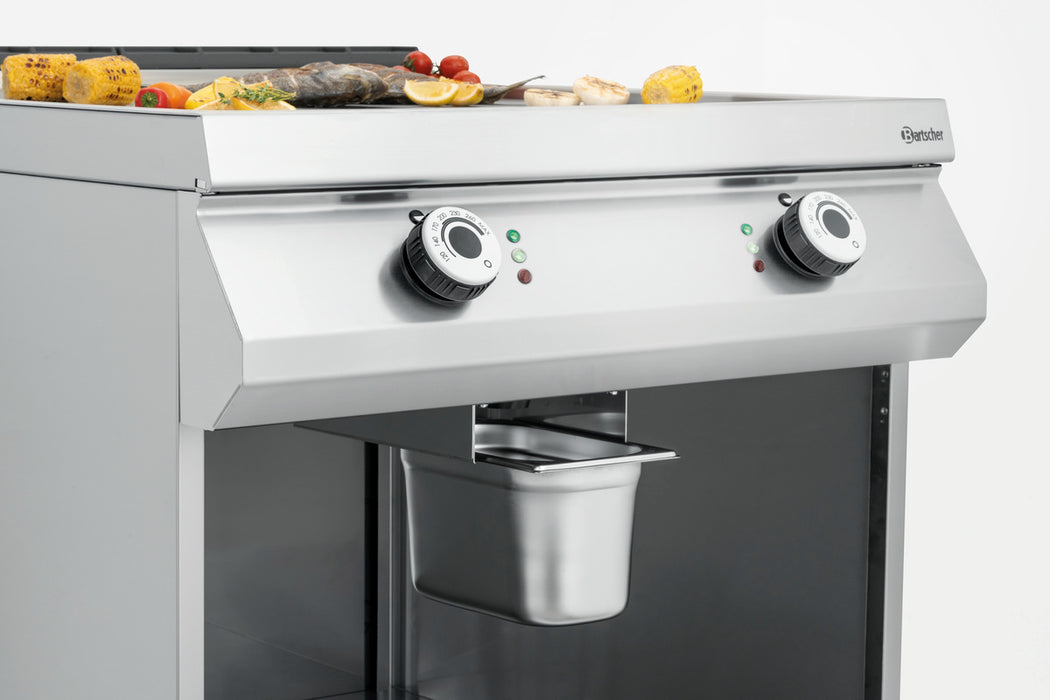 Grill plate el., smooth