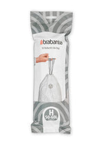Brabantia PerfectFit afvalzak met trekbandsluiting 50-60 liter code H, 10 stuks wit, 1 x 10 stuks