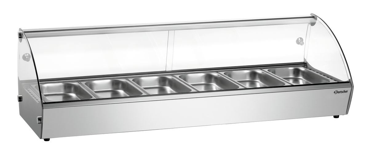 Hete opzetvitrine R6 6 x 1/3 GN