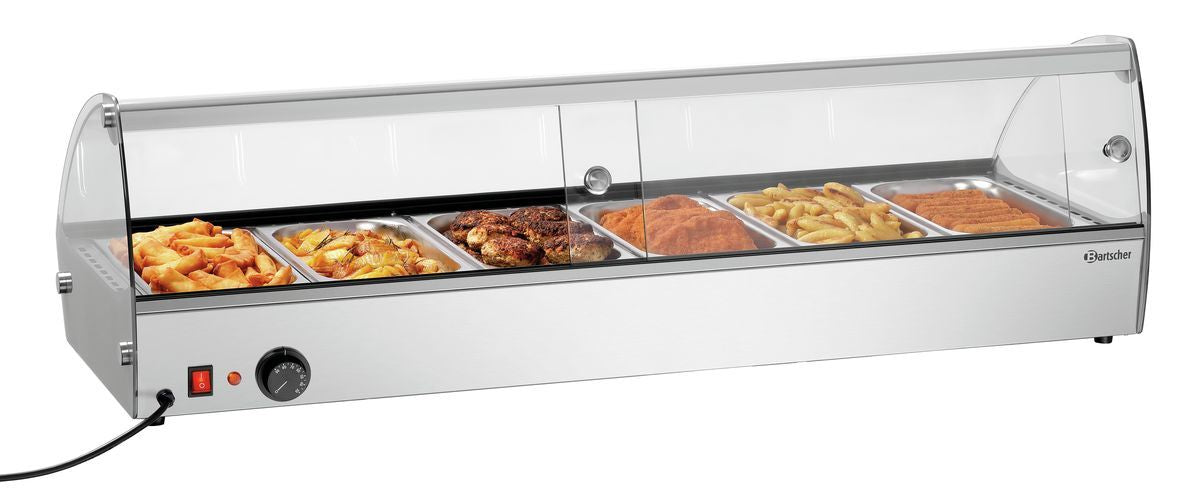 Hete opzetvitrine R6 6 x 1/3 GN