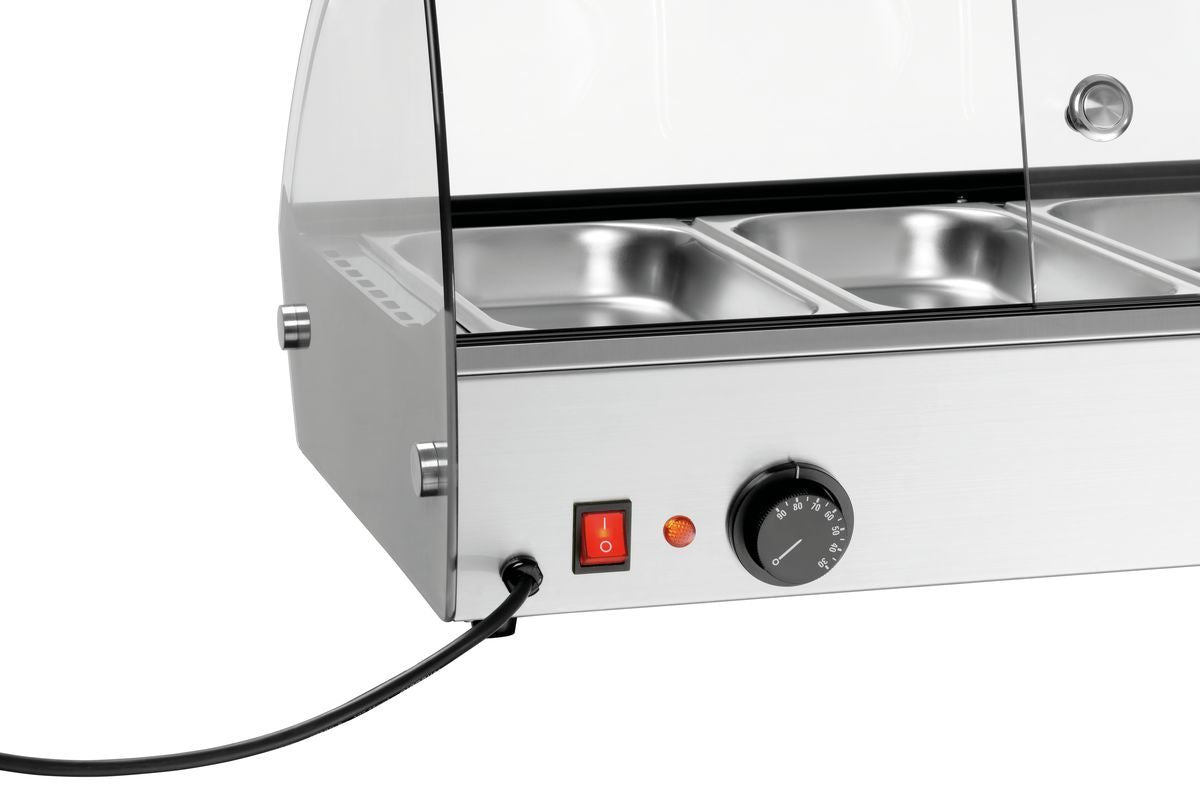 Hete opzetvitrine R6 6 x 1/3 GN