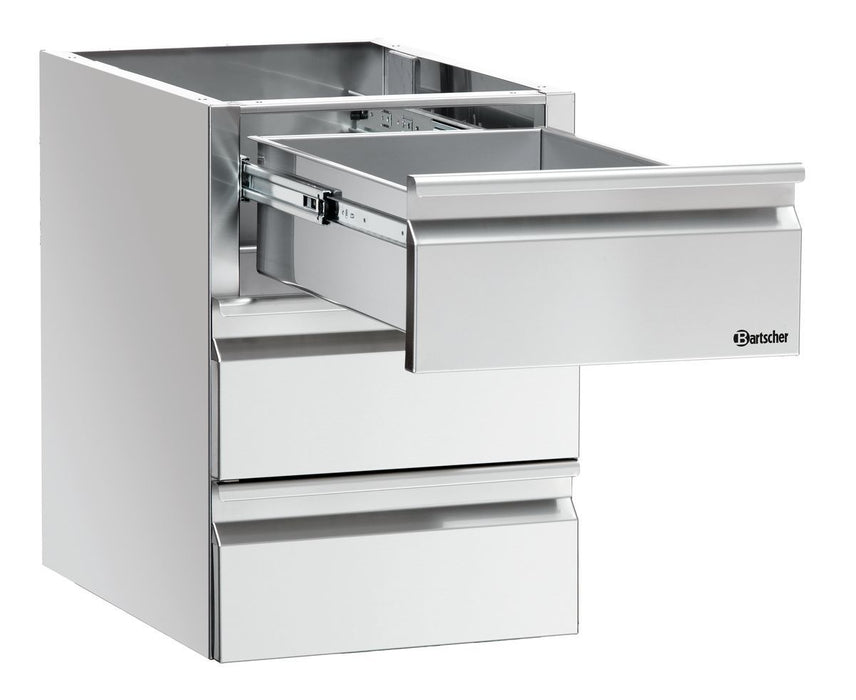 Schuifladenblok 3 x 1/1 GN voor werk