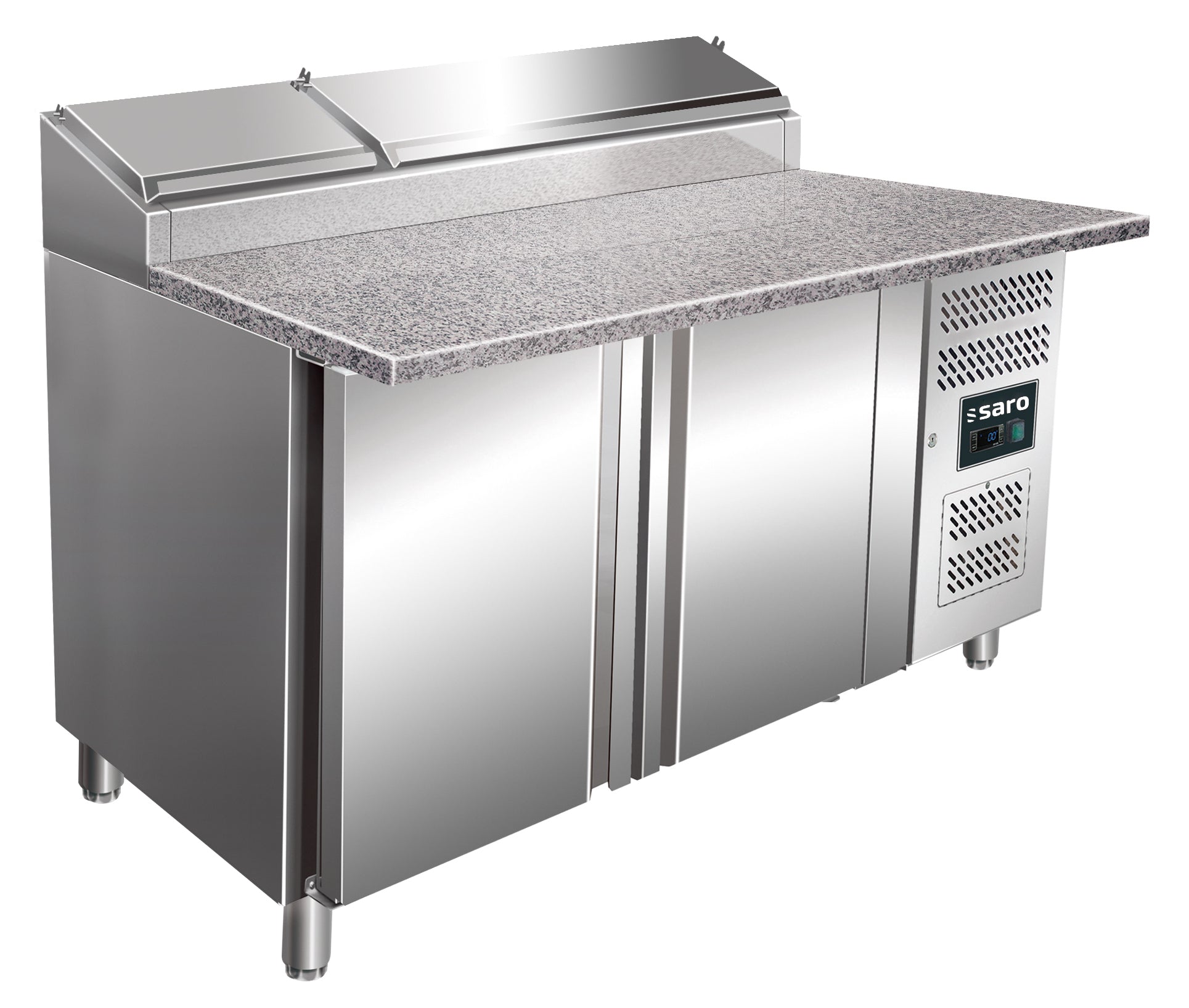 SARO Voorbereidingswerkbank, werkblad graniet - 1/3 GN model SH 1500
