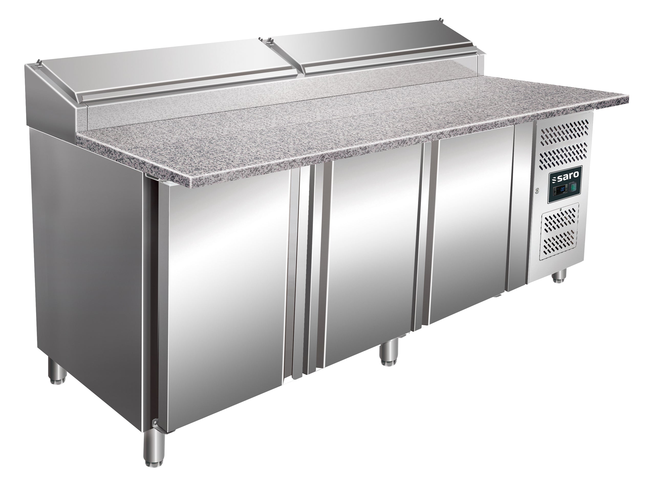 SARO Voorbereidingswerkbank, werkblad graniet - 1/3 GN model SH 2000
