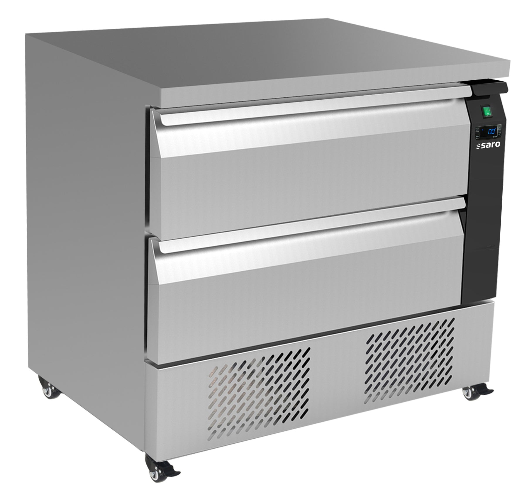 SARO koeltafel met laden, 2 laden, Model DRAW 3SK