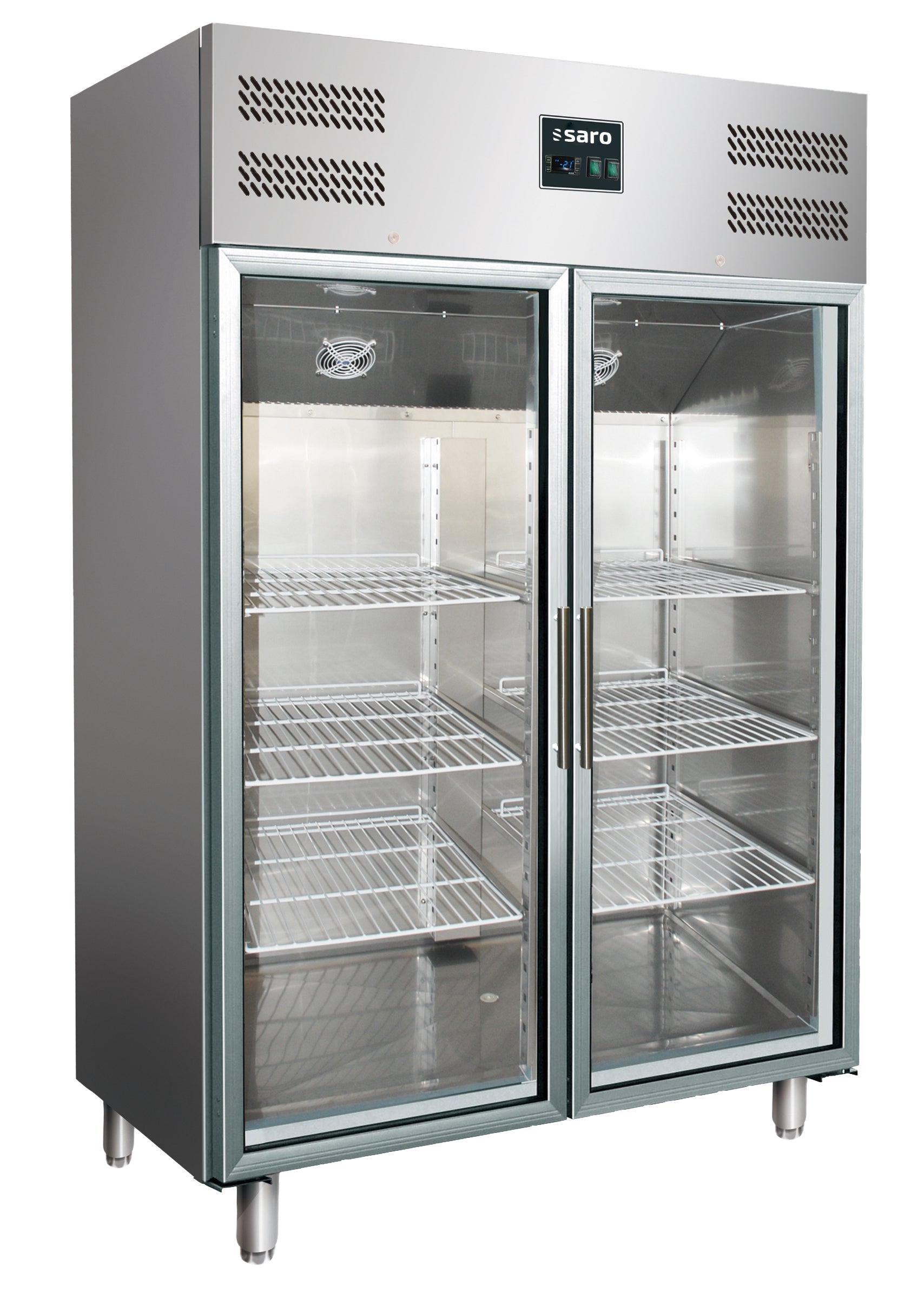 SARO professionele koelkast met glasdeur model GN 1200 TNG
