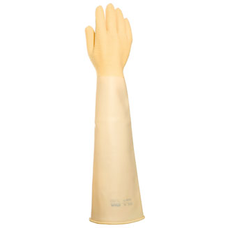 Mapa Professional Alto 285 chemische beschermingshandschoen met lange manchet maat 10 wit, 1 x 30 stuks