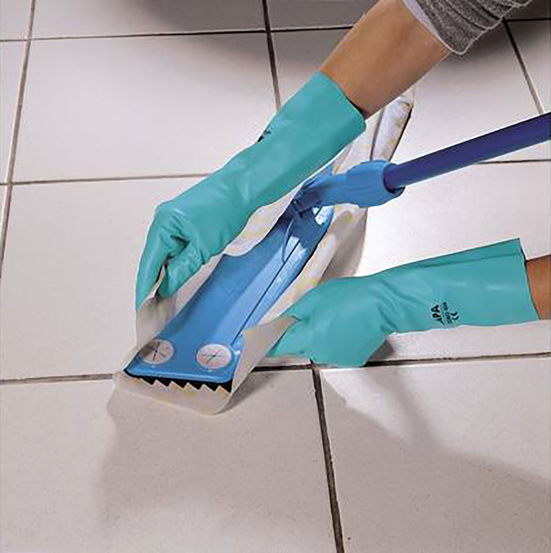 Mapa Professional Ultranitrile 454 waterdichte werkhandschoen maat 7 turquoise, 1 x 50 stuks