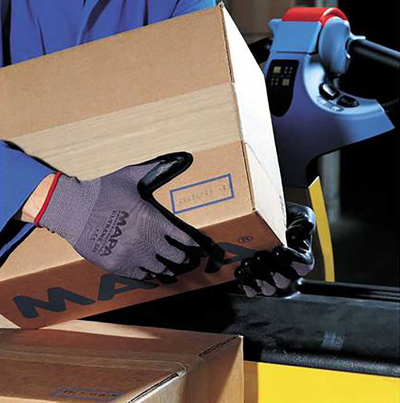 Mapa Professional Ultrane 553 werkhandschoen met nitrilcoating maat 7 zwart, 1 x 100 stuks