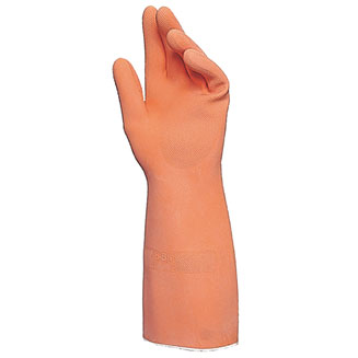 Mapa Professional Alto 299 chemische beschermingshandschoen maat 9 oranje, 1 x 50 stuks
