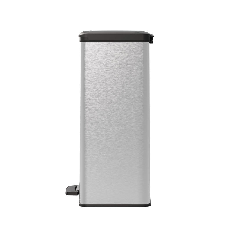 Curver Decobin Duo pedaalemmer 26+26 liter zilver/zwart