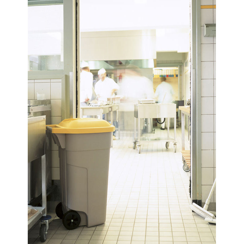 Mobiele container basis 110 liter beige
