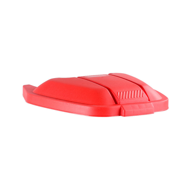 Deksel voor mobiele container rood