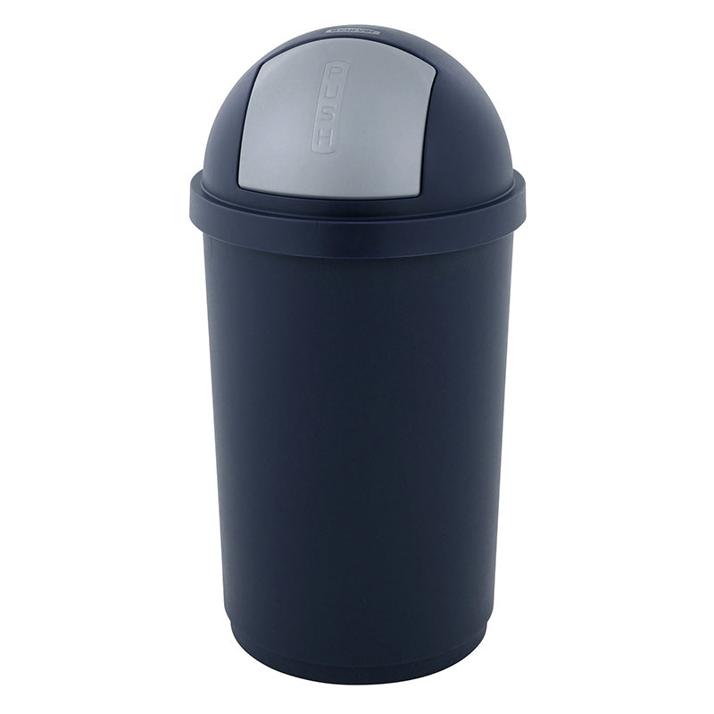 Curver Push Bullet Bin 50 liter blauw/zilver, per 6 stuks