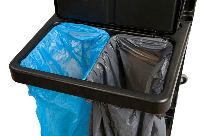 Rubbermaid dubbele afvalzakhouder staal