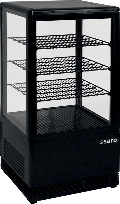 SARO Mini refrigerated display case 70 liters model SC 70 black