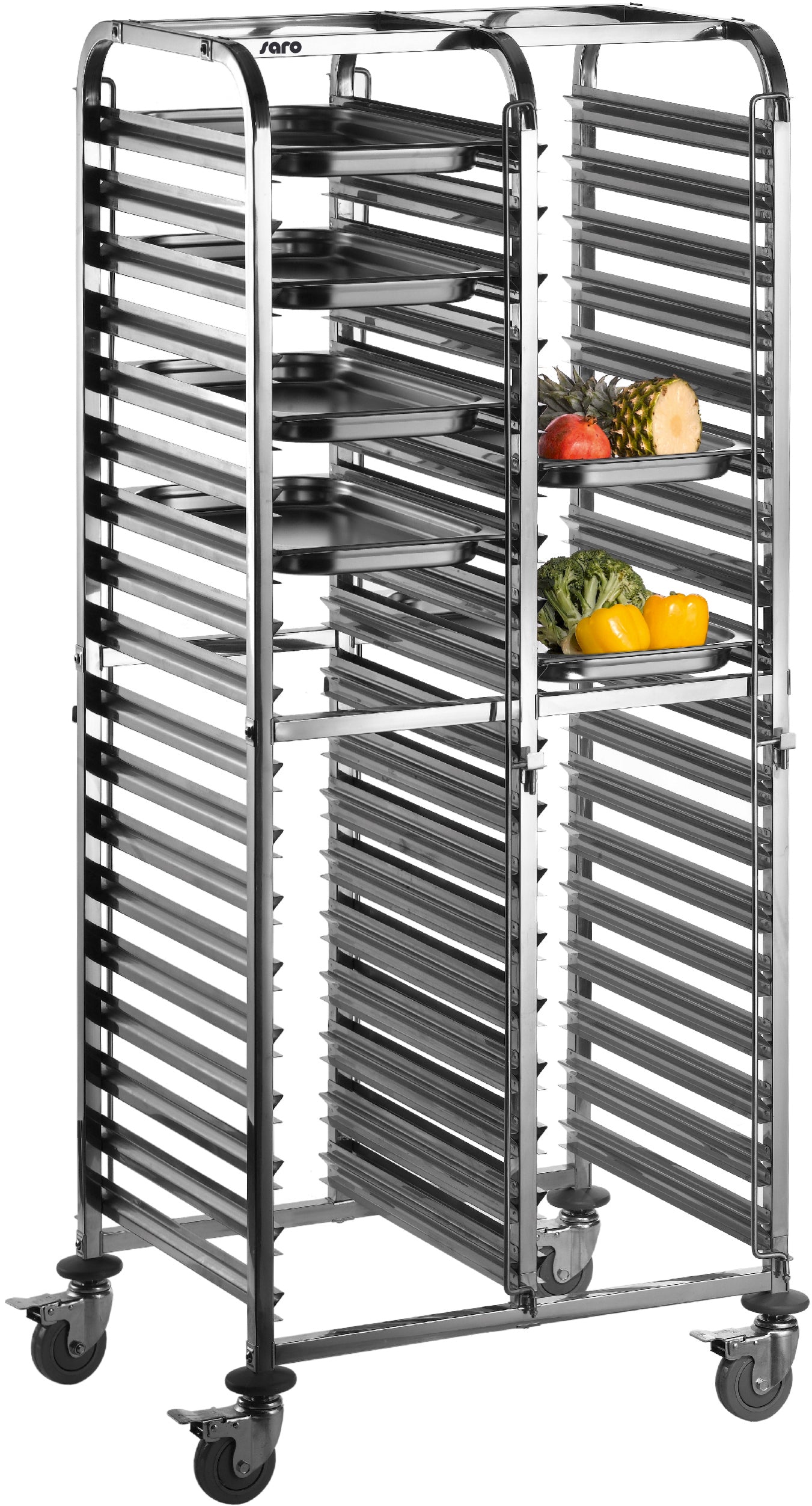 SARO Trolley voor 1/1 GN bakken model LIAM DUO