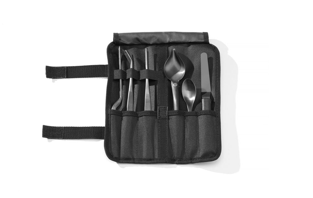 Chef opmaak set, 6 stuks, zwart