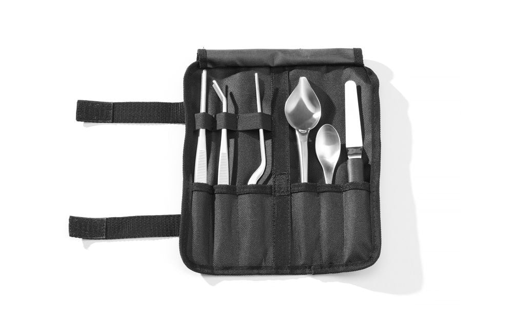 Chef opmaak set, 6 stuks, geborsteld