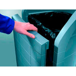 Hailo industriële afvalbak ProfiLine 120 liter grijs