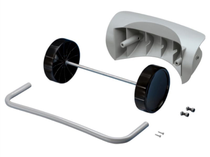 Hailo mobiele set voor industriële afvalbak ProfiLine 120 liter zwart/grijs