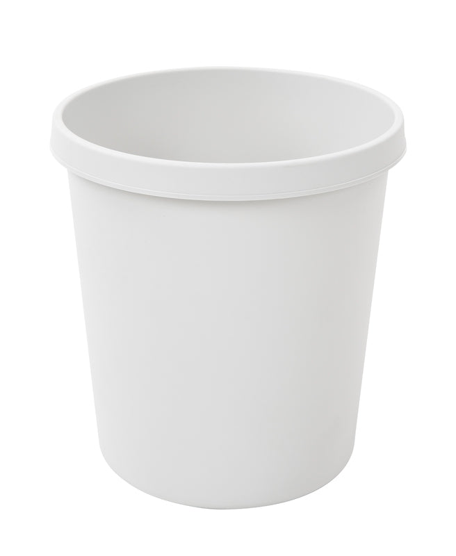Helit ronde kunststof papierbak 18 liter grijs