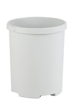 Ronde kunststof papierbak 50 liter grijs