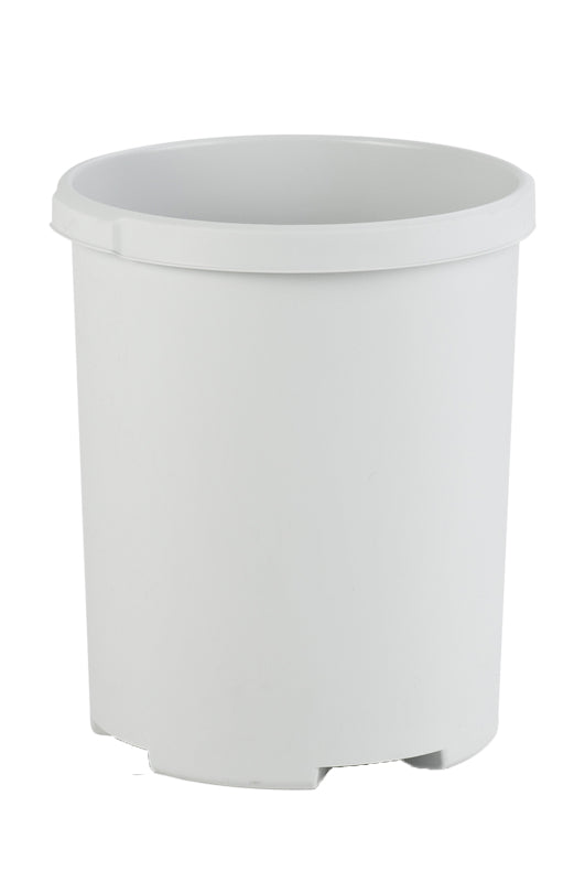 Ronde kunststof papierbak 50 liter grijs