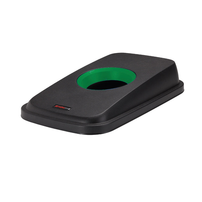 Rotho Selecto Premium deksel blik zwart/groen