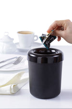 Tafelafvalbak of bestekhouder