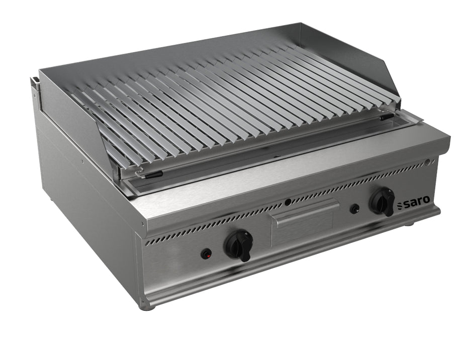 SARO Gas lava stone grill Table model E7/BS2BB