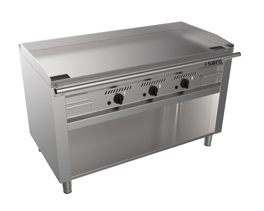 SARO Gas Teppanyaki Grill met open onderstel model TED3/140G