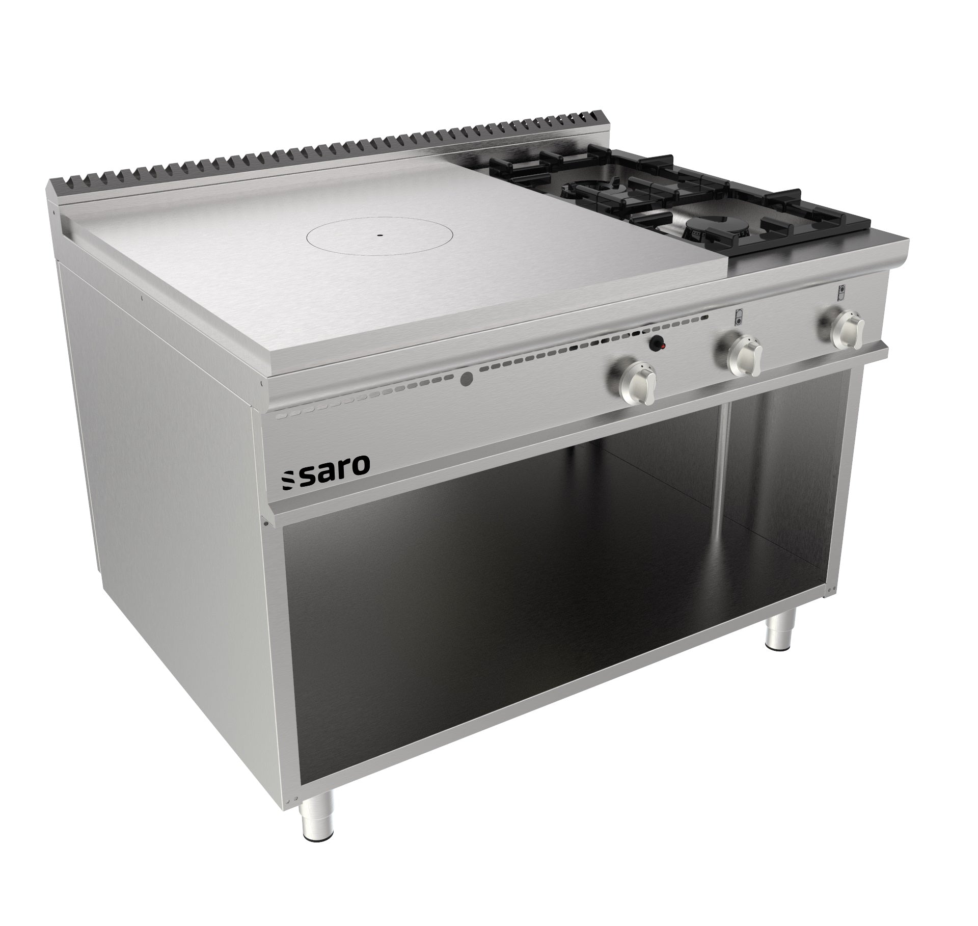 SARO Doorkookplaat kachel open onderbouw + 2 branders LQ - model LQ / TPG6BA