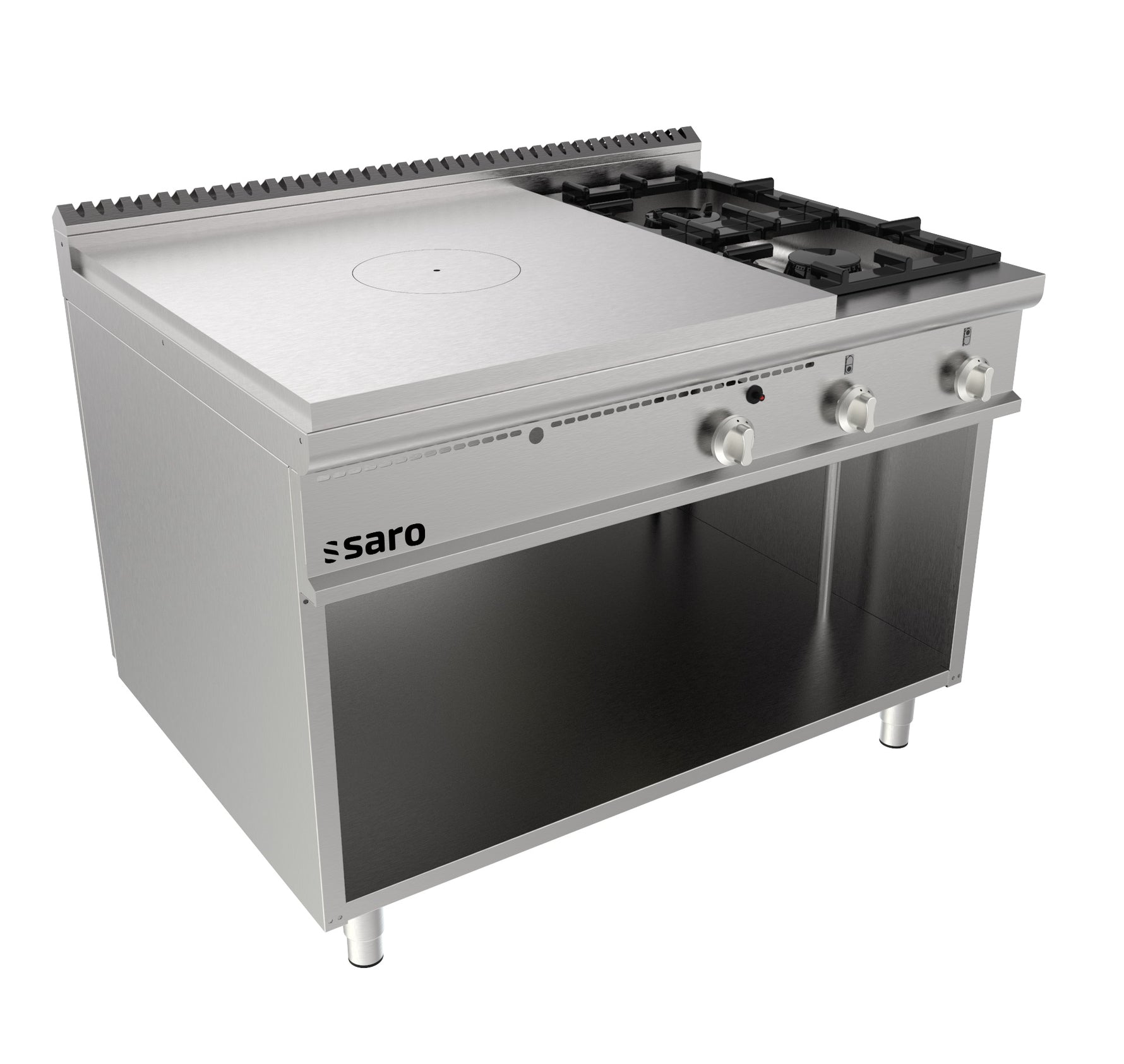 SARO Doorkookplaat kachel open onderbouw + 2 branders LQ - model LQ / TPG6BA