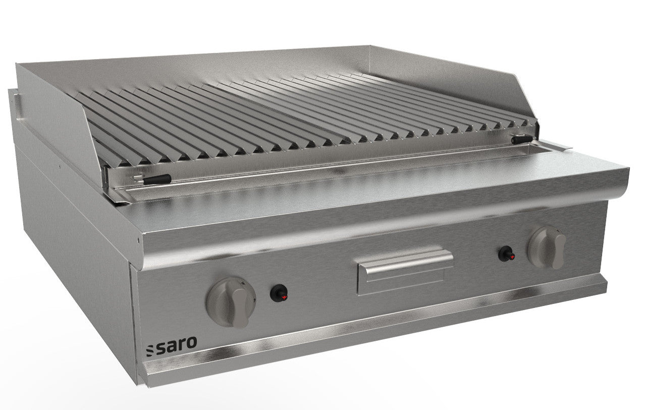 SARO Gas lavasteen grill tafelblad - model LQ / BS2BB
