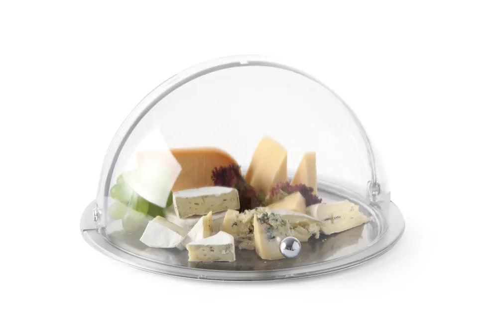 Ronde display met rolltop deksel