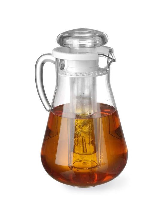 Juice jug with ice cube cooling
