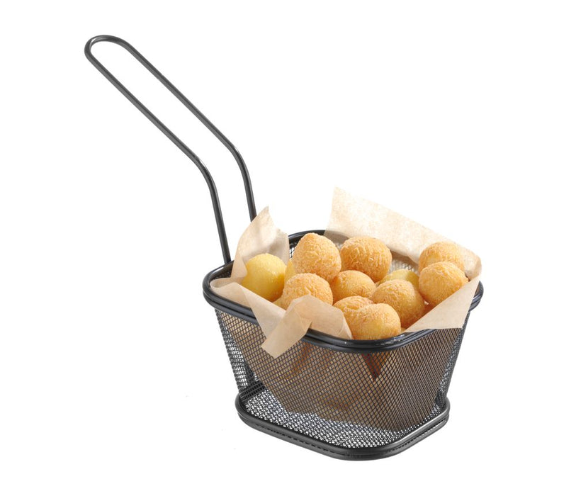 Frying baskets miniatures stackable black