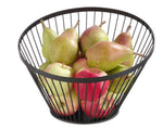Fruitkorf schuin zwart