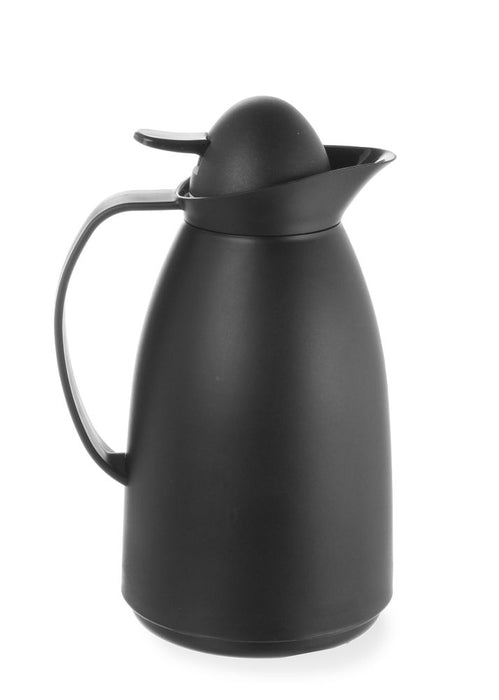 Insulated jug with glass inner bottle