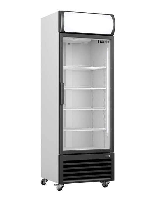 SARO Refrigerator with glass door and advertising display model GTK 370