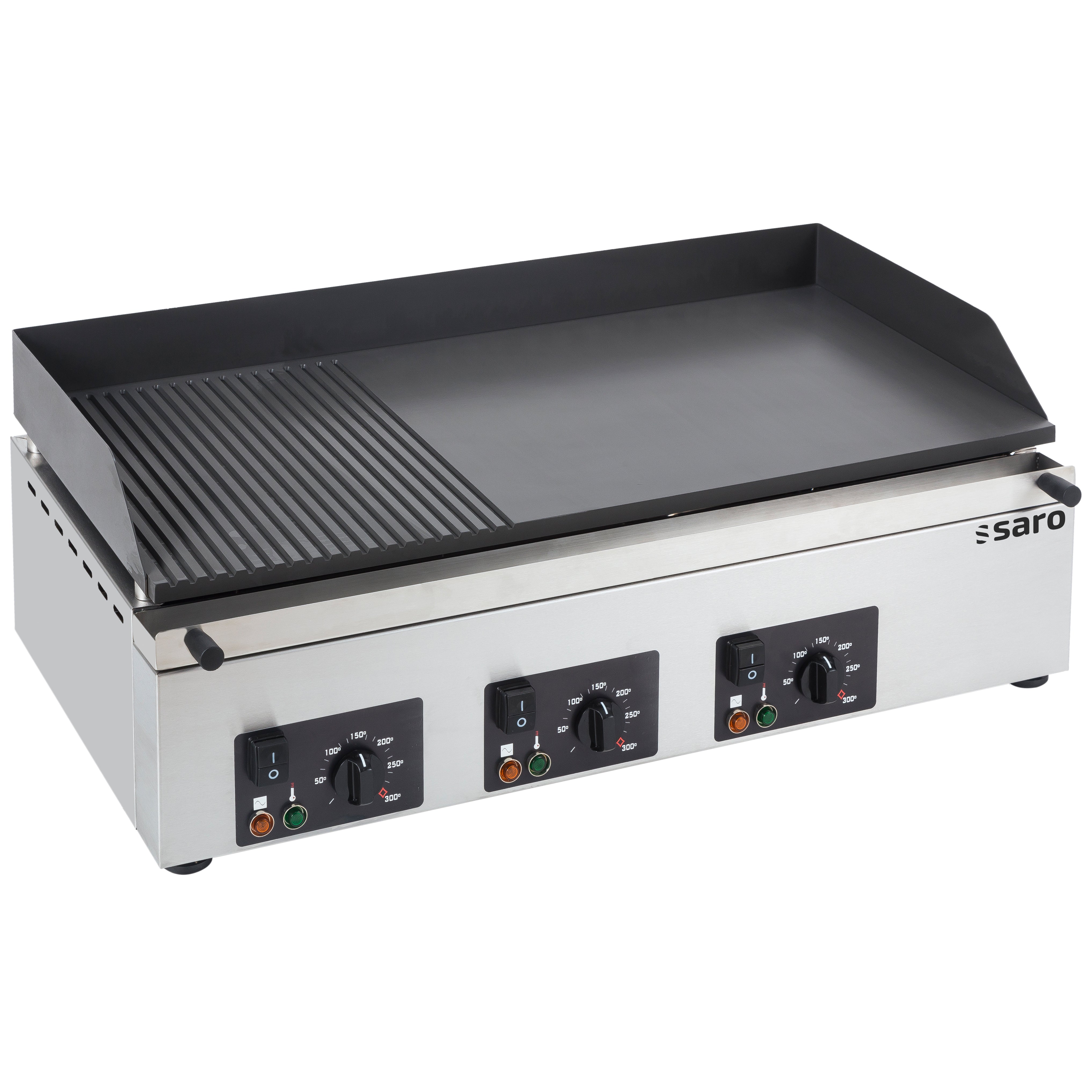 SARO Electrische grillplaat (gegroefd+glad) Model GPK 810