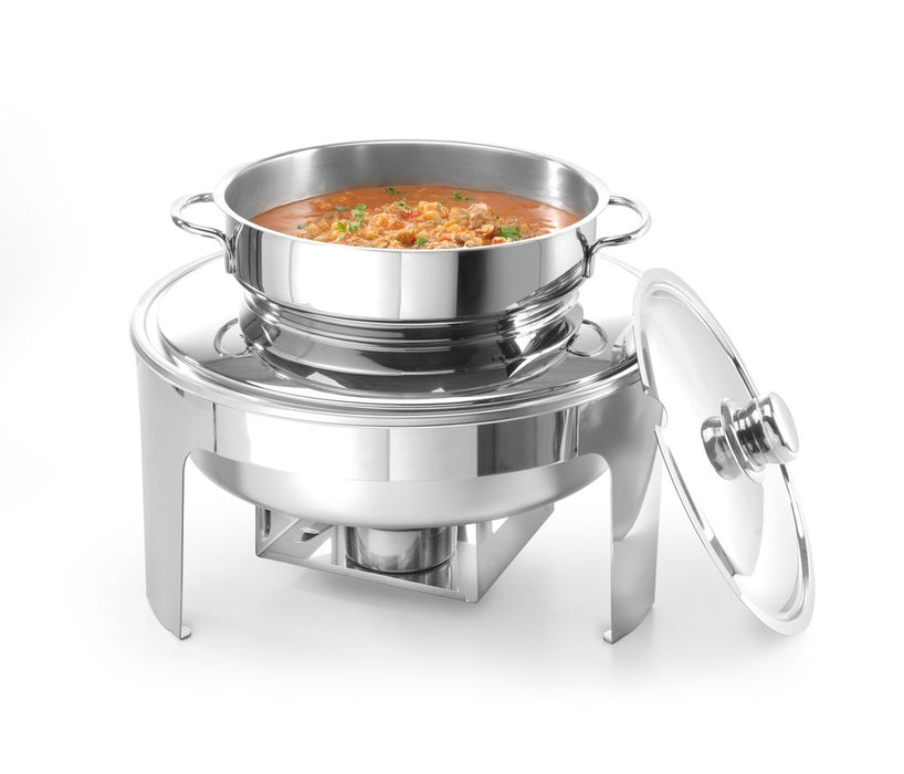 Soup chafing dish mirror finish