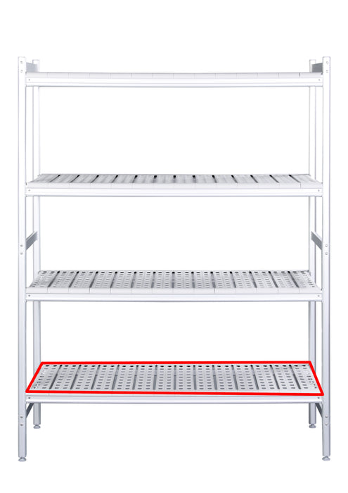 SARO Aluminum shelf with plastic grids 475x1240mm