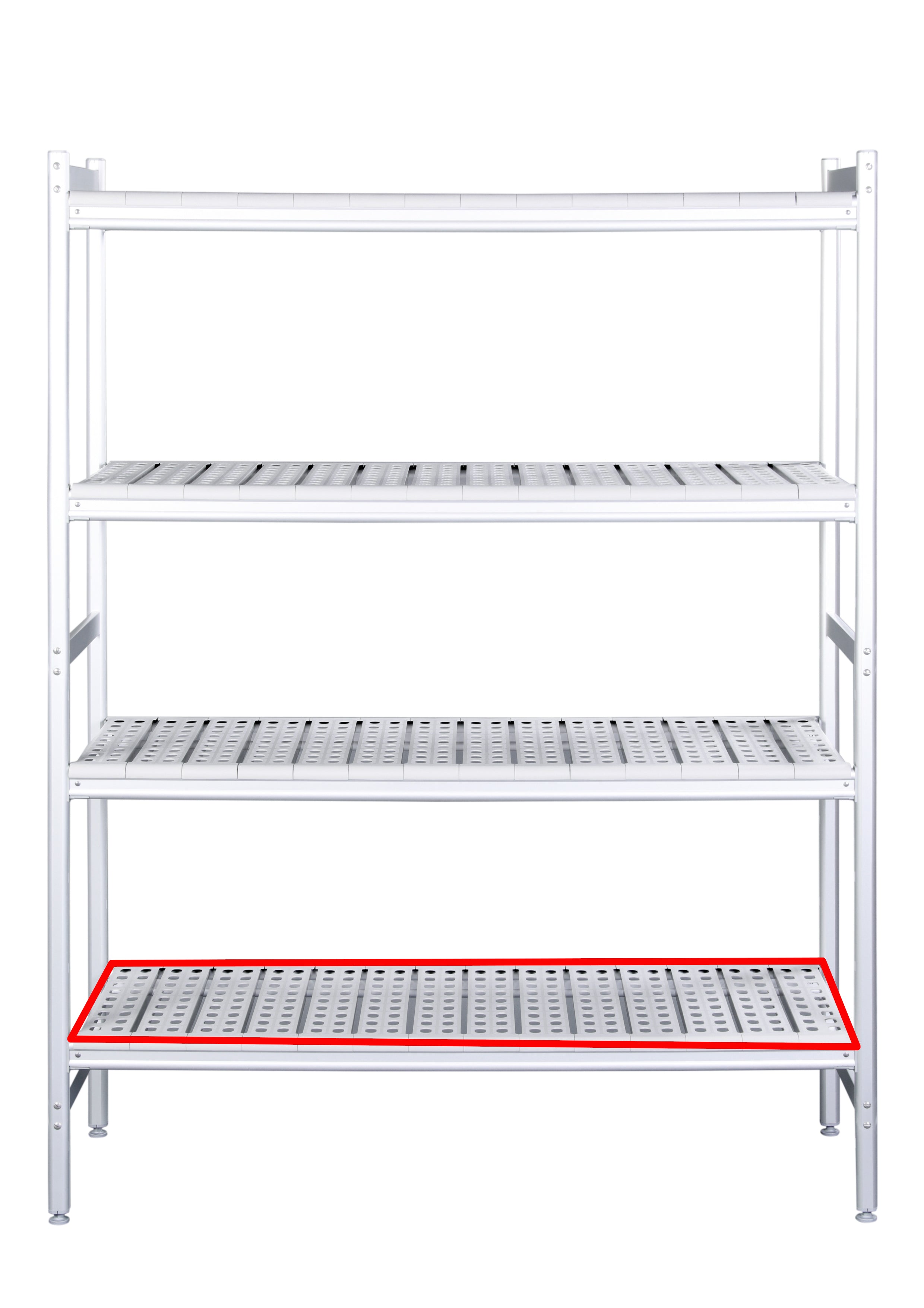 SARO Aluminium plank met kunststof roosters 475x974mm