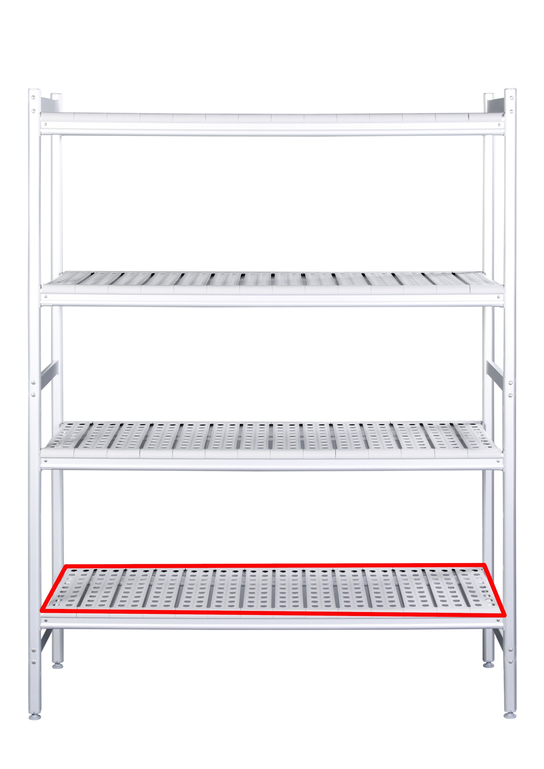 SARO Aluminium plank met kunststof roosters 475x1062mm