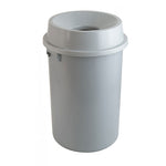 Kunststof afvalbak met open top 90 liter grijs