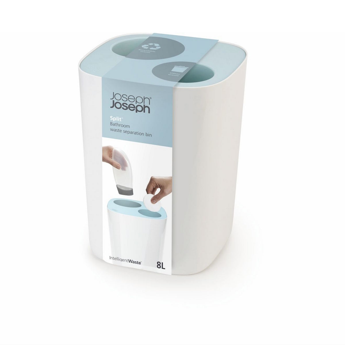 Joseph Joseph Split afvalemmer 8 liter blauw