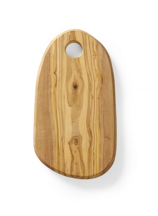 Serving board with hole, olive wood