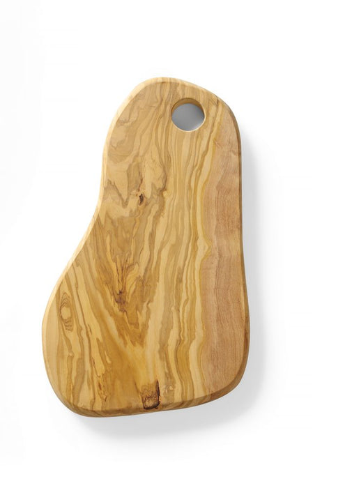 Serving board with hole, olive wood